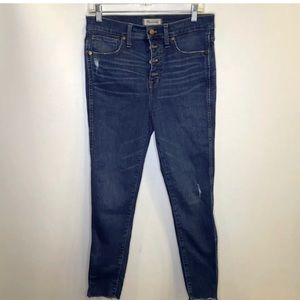 Madewell Women’s Sz 29 10" High-Rise Skinny Jeans in Hannah Wash